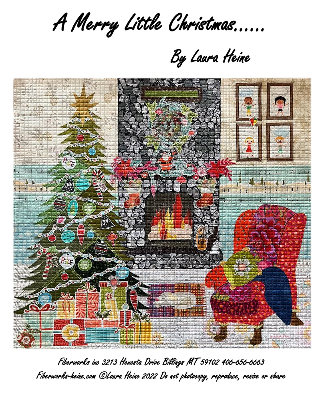 A Merry Little Christmas Collage Pattern