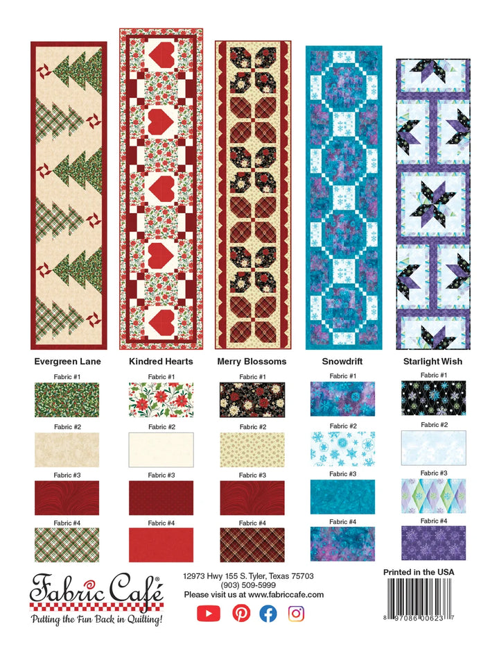 Festive Gatherings Table Runners by Fran Morgan and Donna Robertson