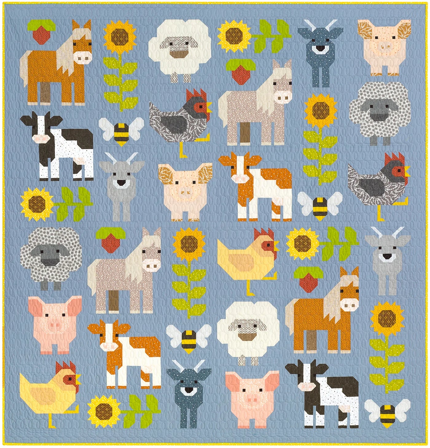 iSpy Fabric - Animals - True Blue Quilts