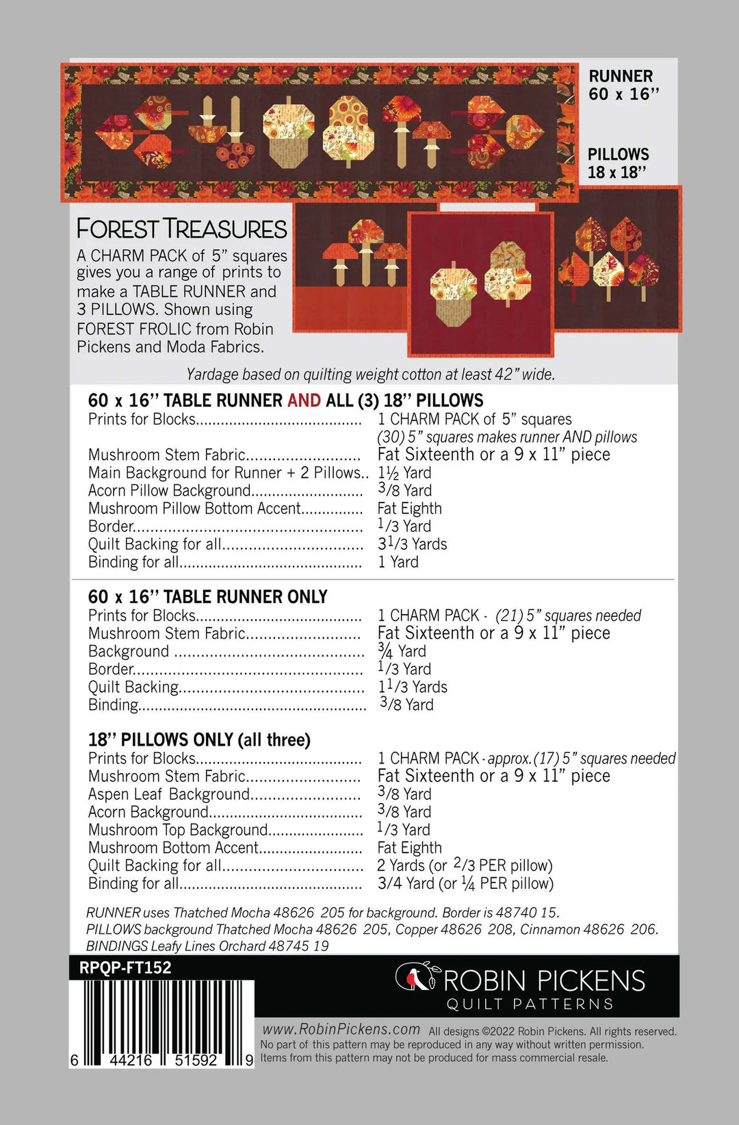 Forest Treasures Pattern