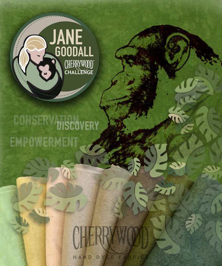 PREORDER  Jane Goodall Cherrywood Challenge 2027 Fabric Bundle - 8 Fat Quarters