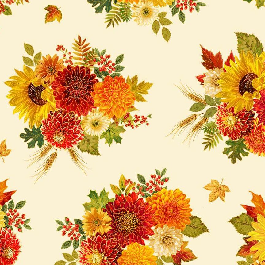 Give Thanks - Harvest Bouquets, Cream - HARVEST-CM4132