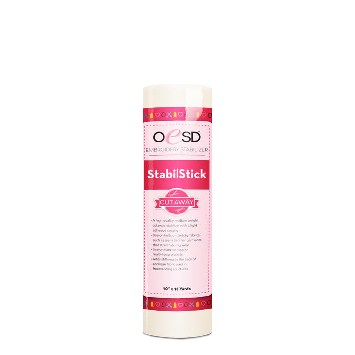 StabilStick - Cut Away Stabilizer - 10" x 10 yards