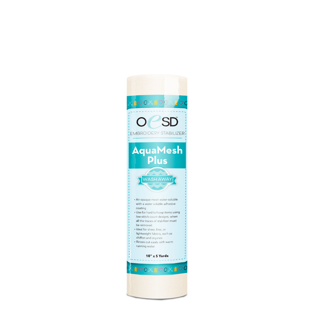 AquaMesh Plus - Wash Away Stabilizer - 10" x 5 yards