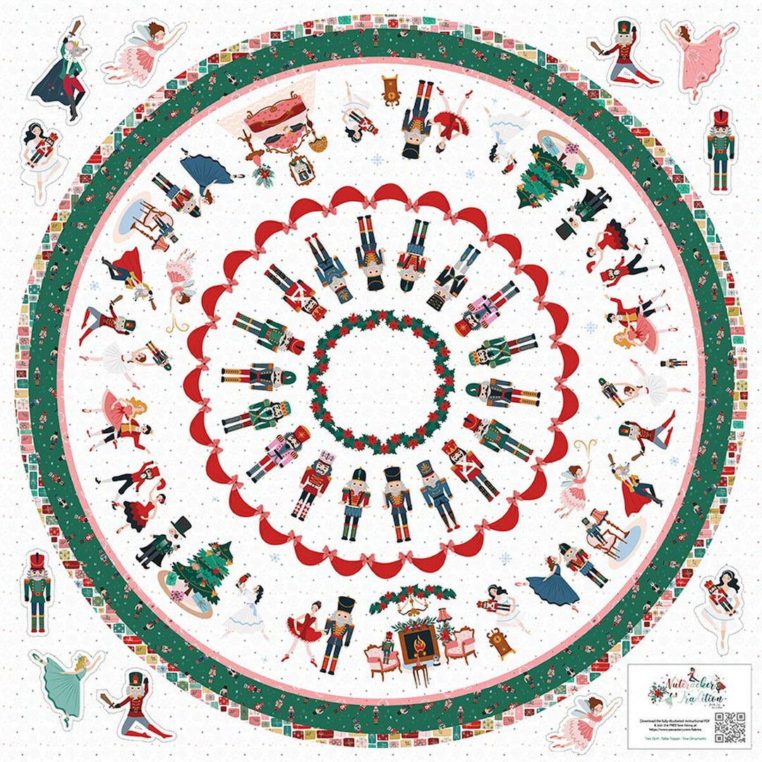 Panel 541 - Nutcracker Tradition Tree Skirt Panel