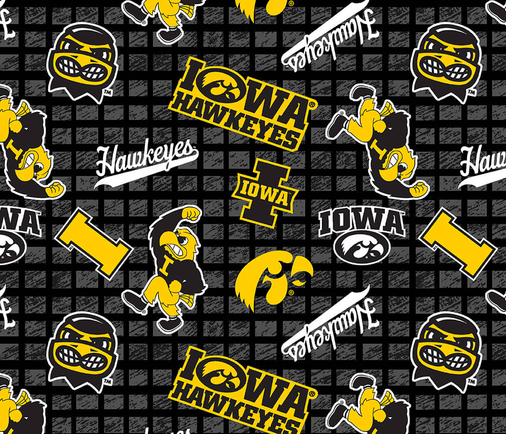 Wide Back - NCAA-Iowa All Over Print 108" - University of Iowa - IA1395