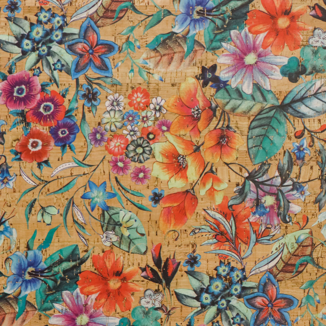 Garden Party Cork Fabric - Packaged 1/2 yard Cut