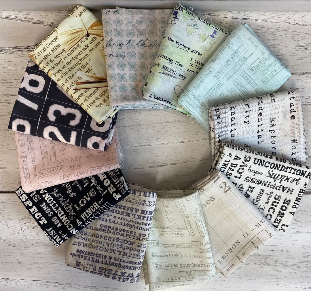 Fat Quarter Bundle - Literary Ensemble - set of 12