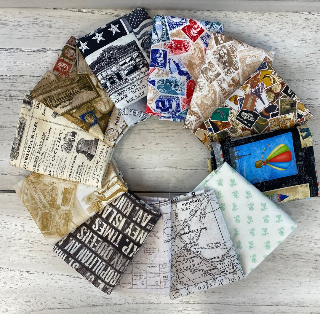 Fat Quarter Bundle - Travel Assortment - set of 12