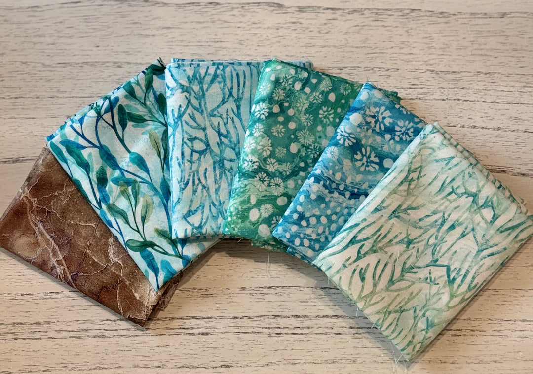 Fat Quarter Bundle - Turtle Bay - set of 6