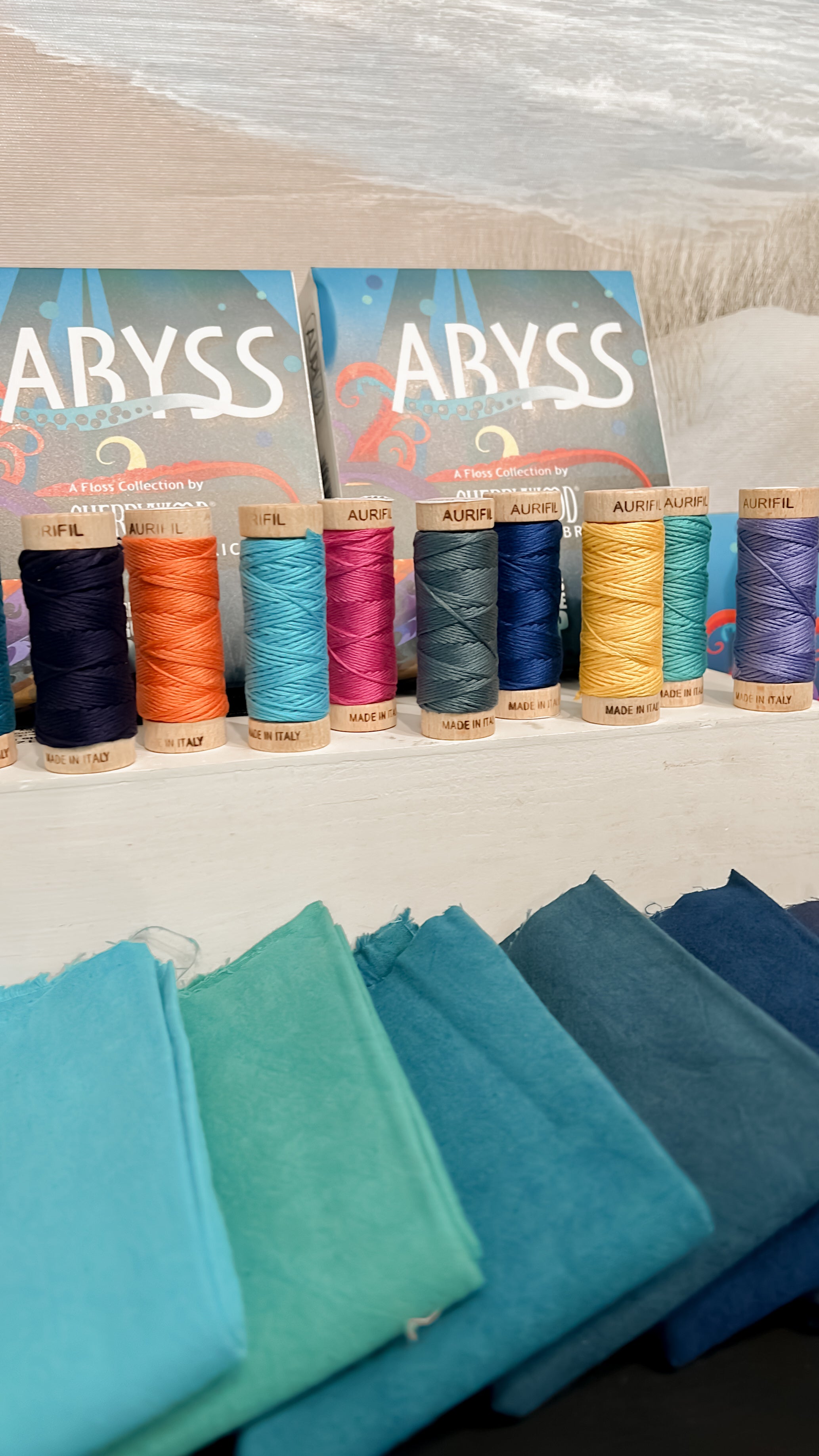 Abyss Cherrywood Challenge Fabric Bundle - 6 Fat Quarters and 6