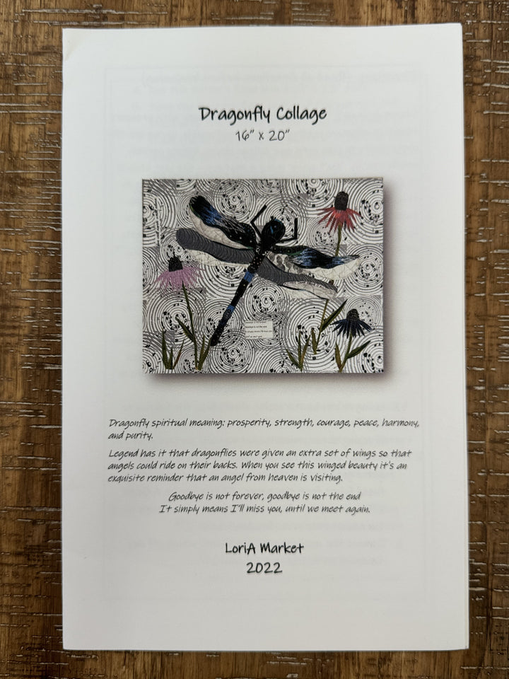 Dragonfly Collage Pattern