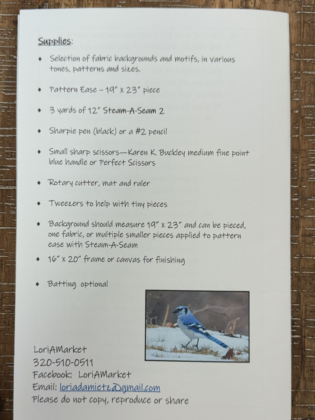 Blue Jay Collage Pattern