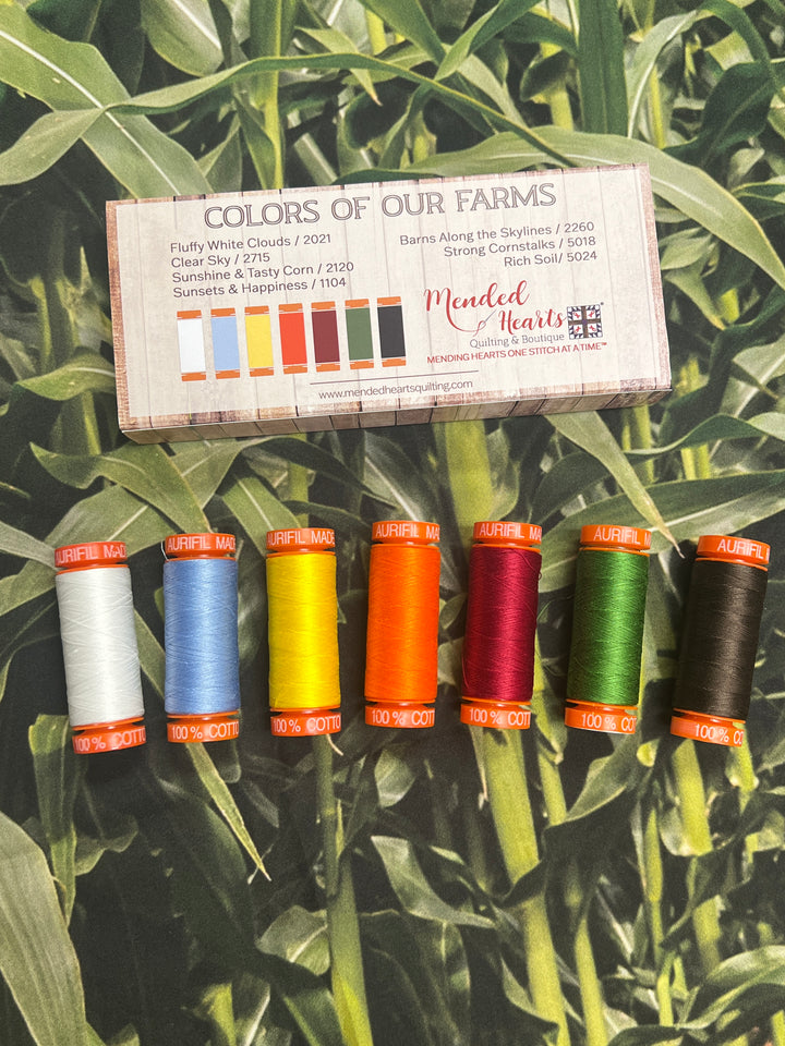 Aurifil Thread Box - Field of Seams