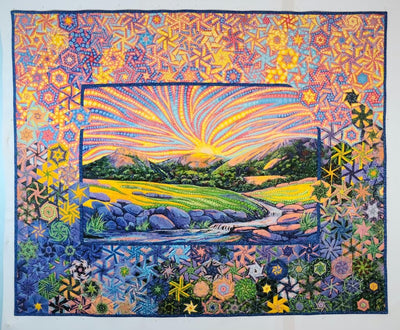 Kit 1166 - Dreamscapes Sunset One-Block Wonder Panel Quilt Kit