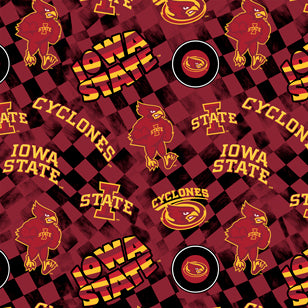College-NCAA - Iowa State Check Allover, Iowa State - ISU1370