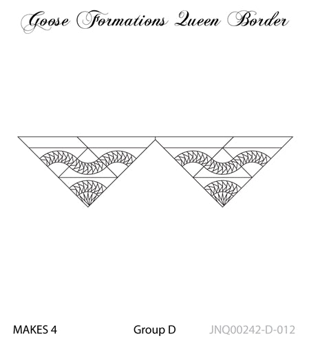 Geese Formations Border Expansion Papers - Quiltworx Pattern