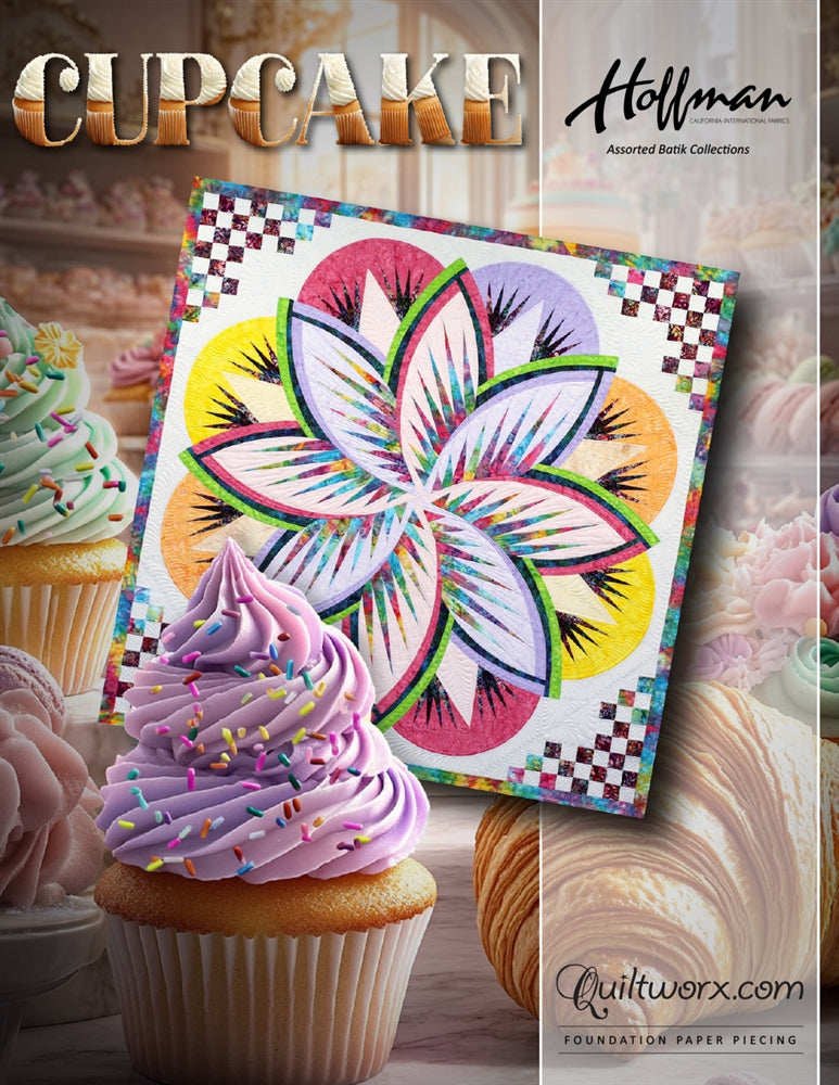 Kit 1293 - Quiltworx Cupcake - Hoffman Fabric