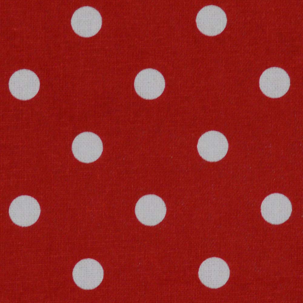 Tea Towel Red with White Dots