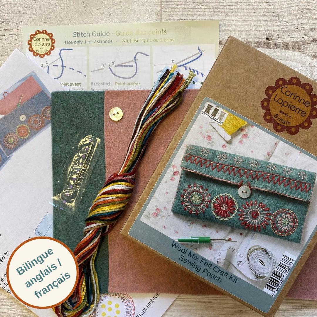 Kit # 8044J - Embroidery Sewing Pouch