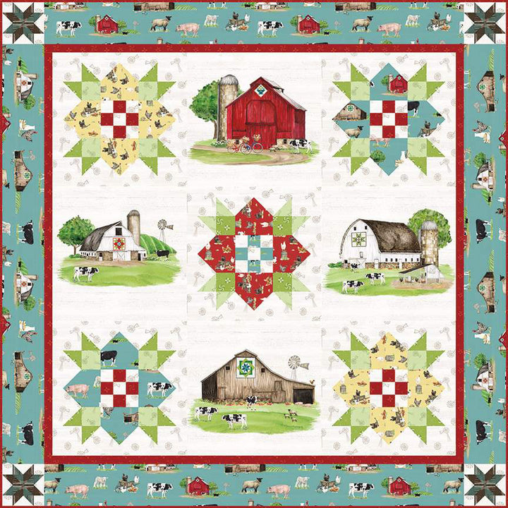 Kit 1196 Spring Barn Quilt Kit