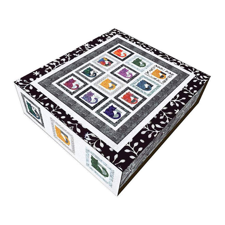 Kit 1264 - Expressions Batiks Feline Groovy Quilt Kit