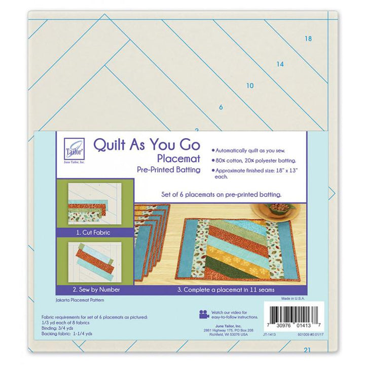 QAYG Placemat Jakarta Set of 6 - June Tailor