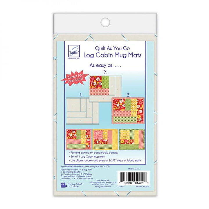 QAYG Mug Mats Log Cabin - June Tailor