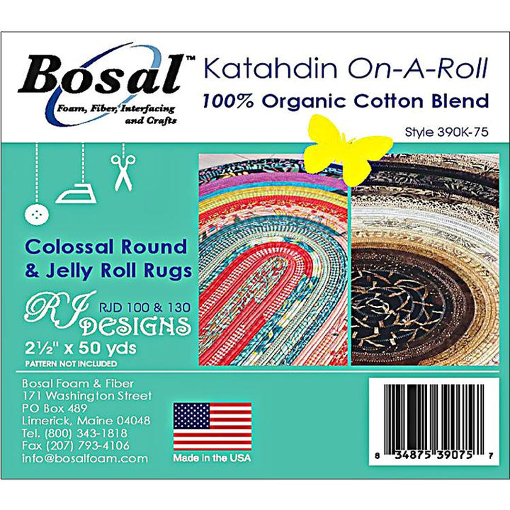 Katahdin 100% Organic Cotton Batting Strip -  2-1/2in x 50yards