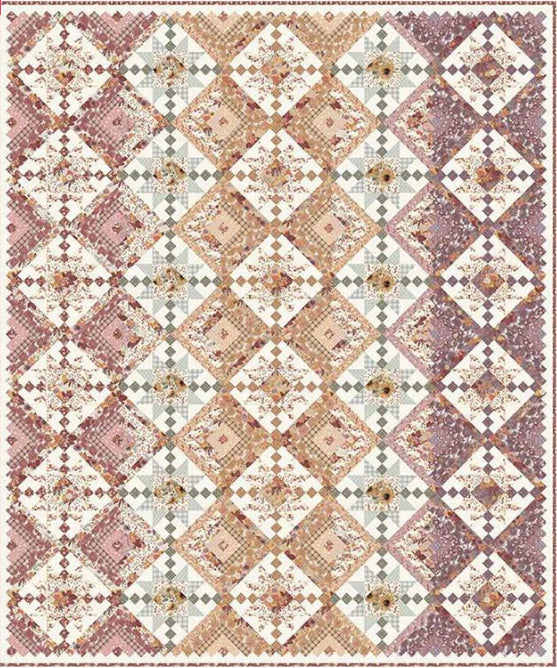 Kit 1267 - Evening on the Prairie Laura's Log Cabin Quilt Kit