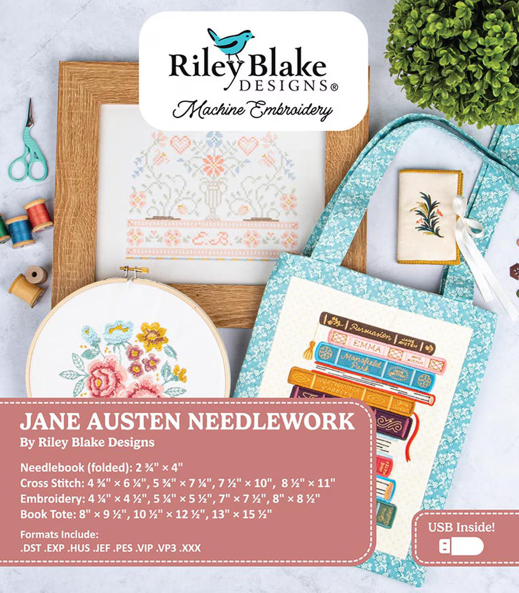 Jane Austen Needlework Projects - Machine Embroidery