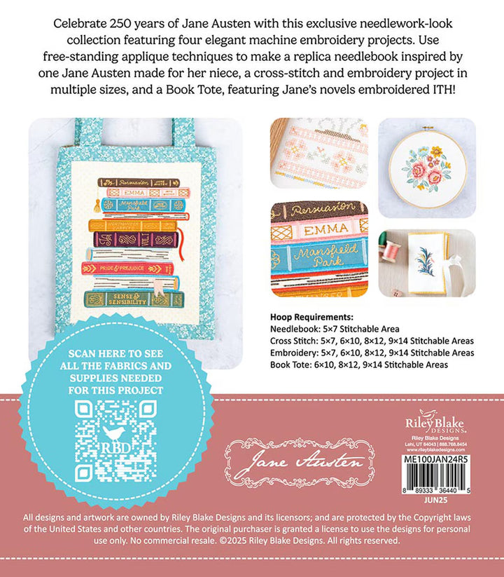 Jane Austen Needlework Projects - Machine Embroidery