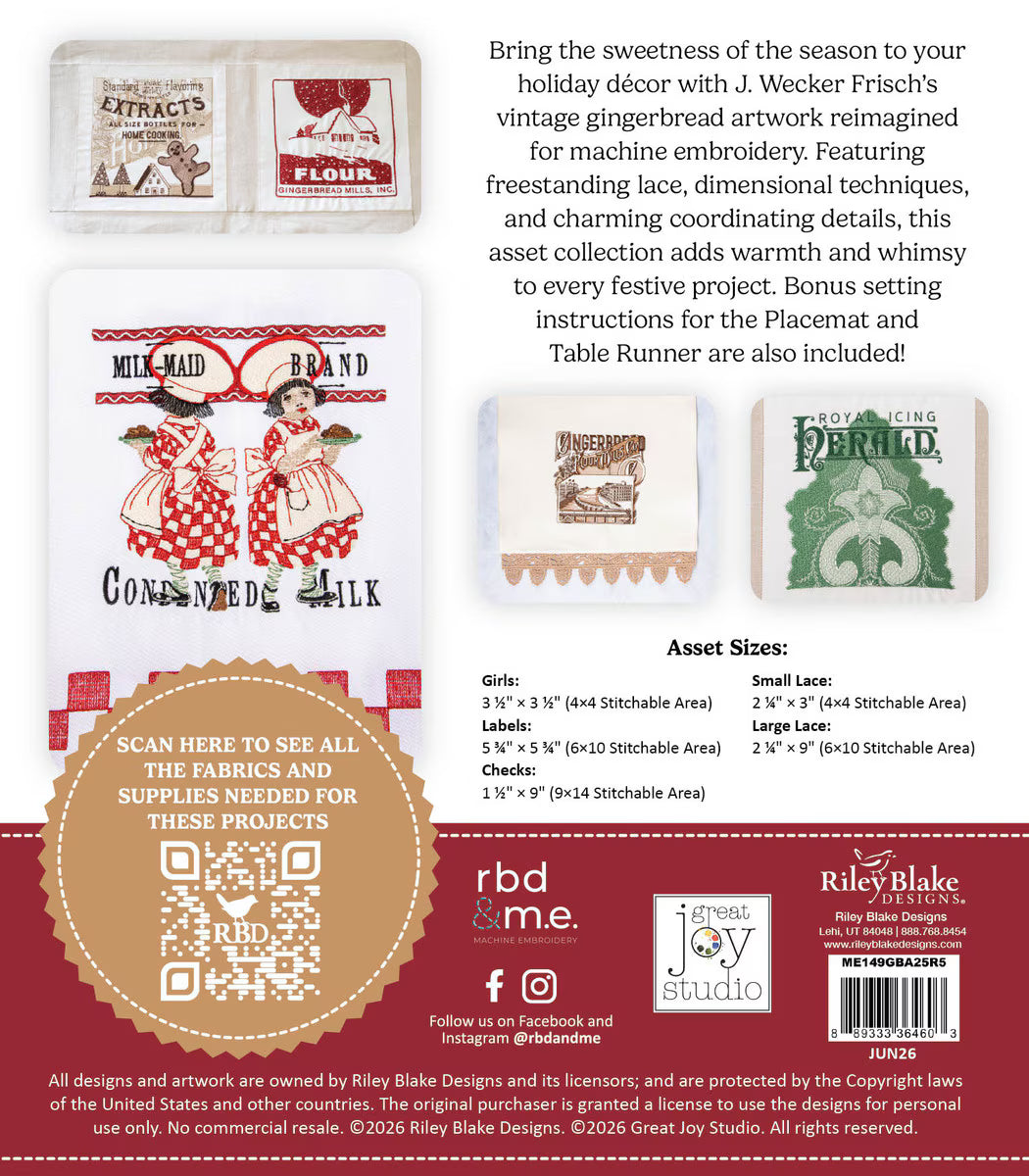 Machine Embroidery A Taste of Gingerbread