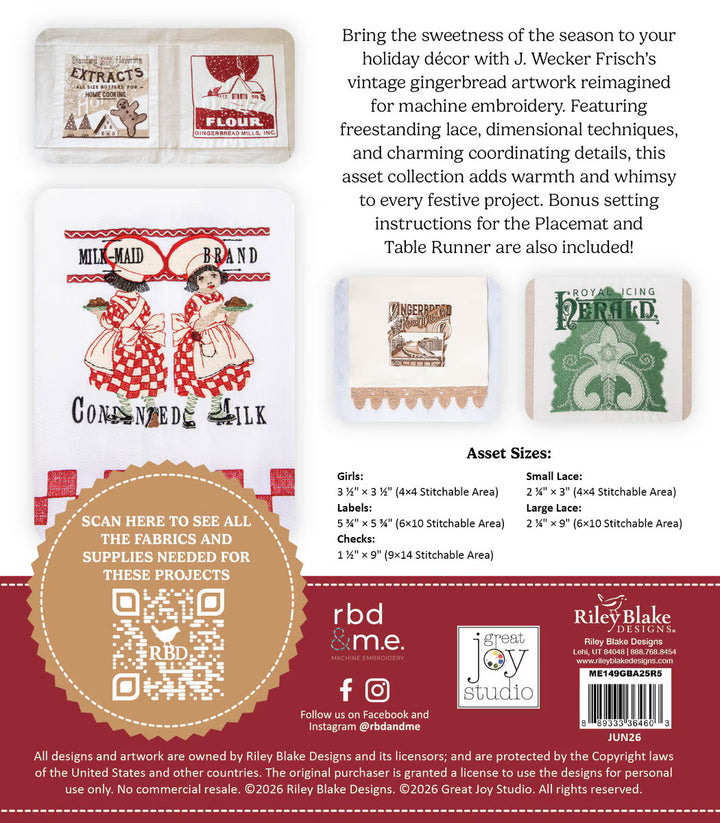 Machine Embroidery A Taste of Gingerbread