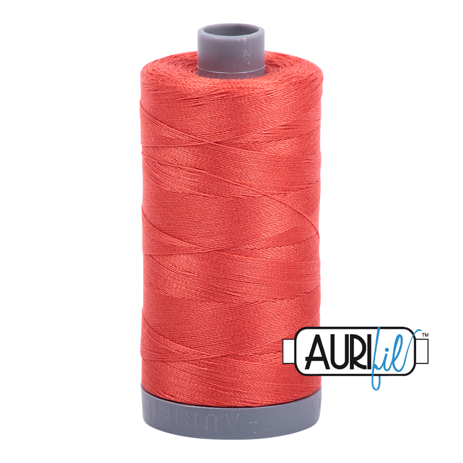 #2277 Light Red Orange Aurifil Cotton Thread