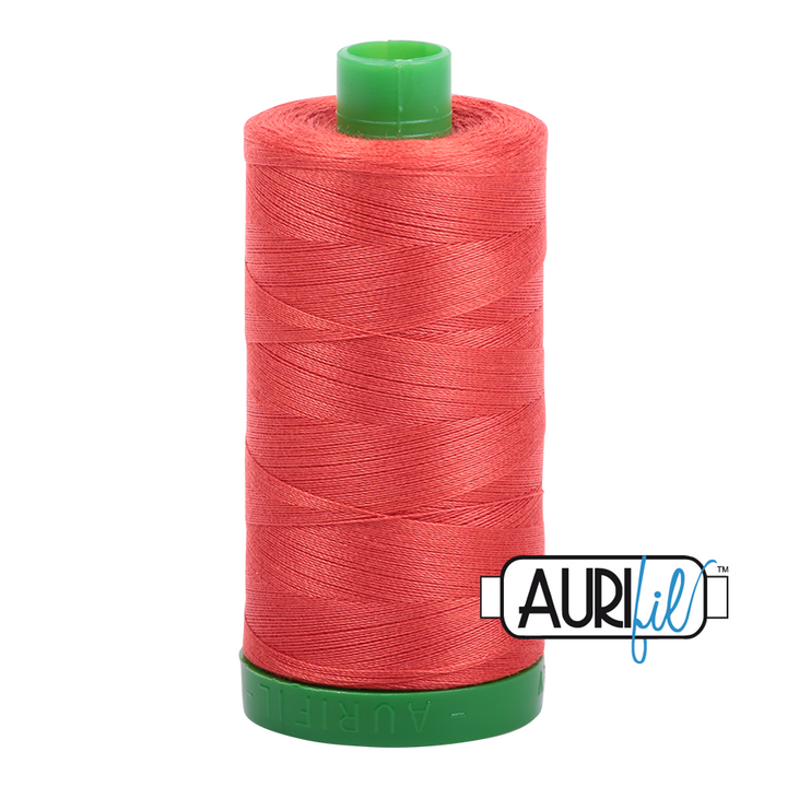 #2277 Light Red Orange Aurifil Cotton Thread