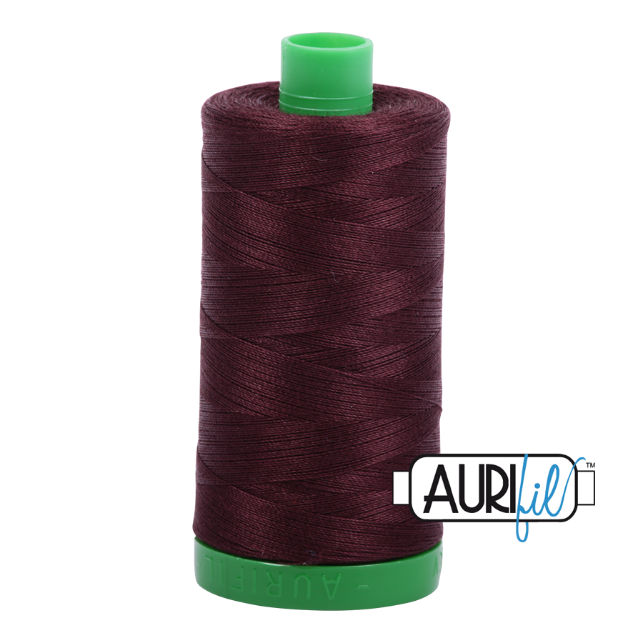 #2468 Dark Wine Aurifil Cotton Thread