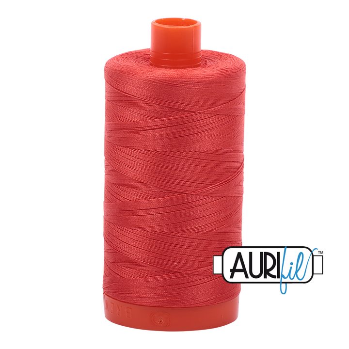 #2277 Light Red Orange Aurifil Cotton Thread