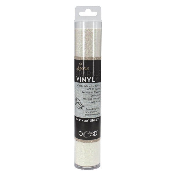 Luxe Sparkle Vinyl - White