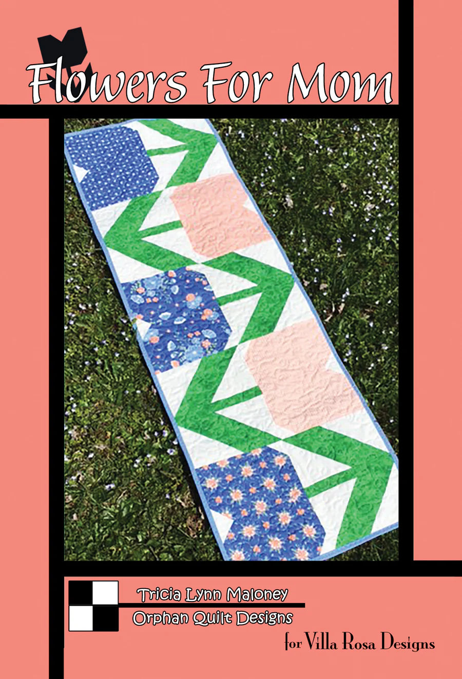 Flowers For Mom Table Runner Pattern