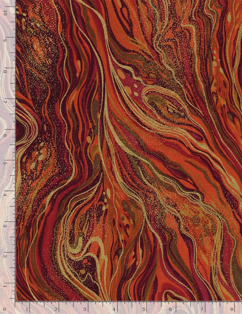 Give Thanks - Abstract Marbling, Harvest - PALAZZO-CM2210