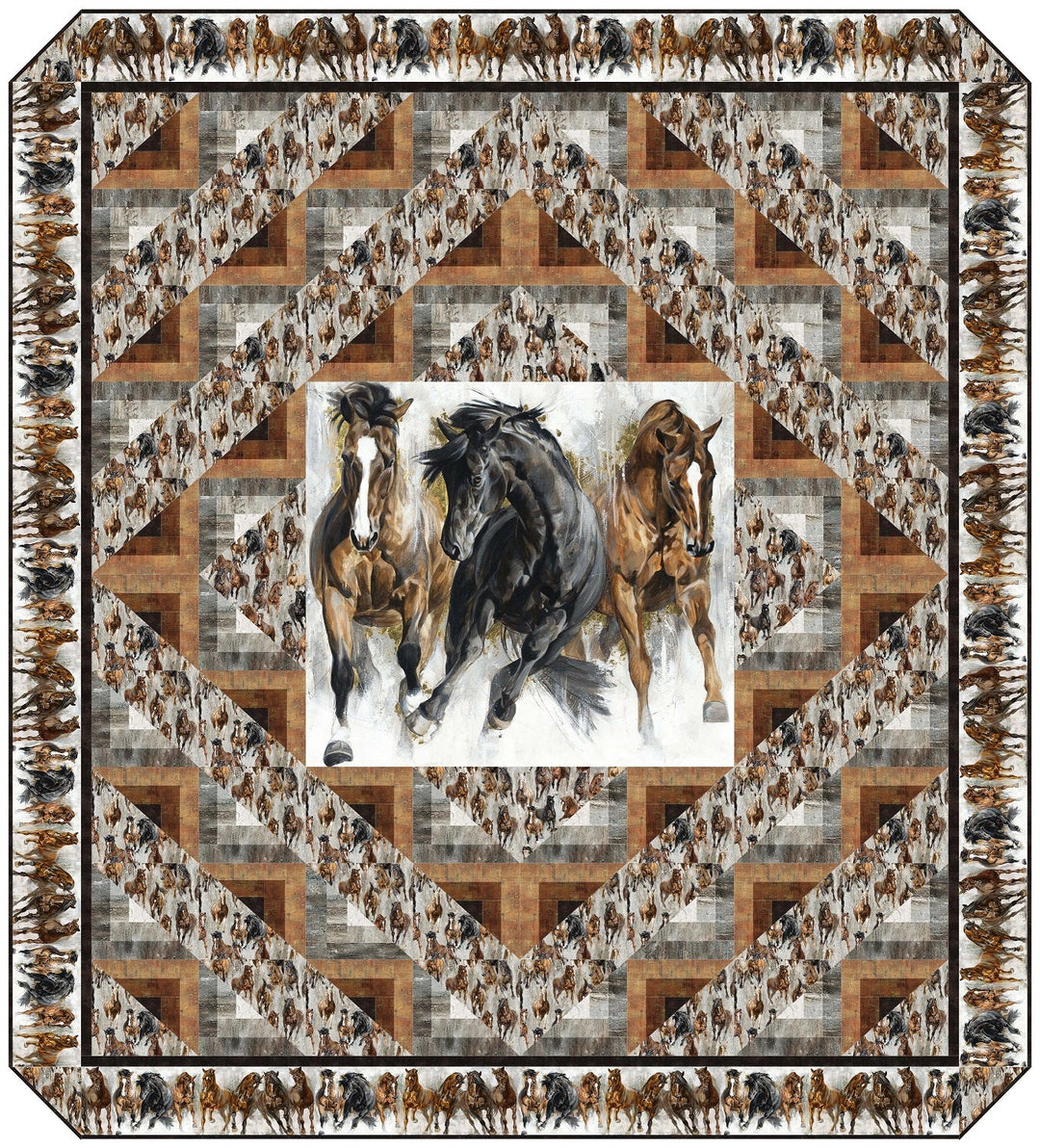 Barn Raising - Panel Quilt Pattern