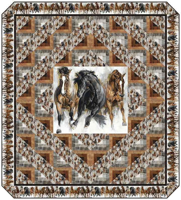Barn Raising - Panel Quilt Pattern