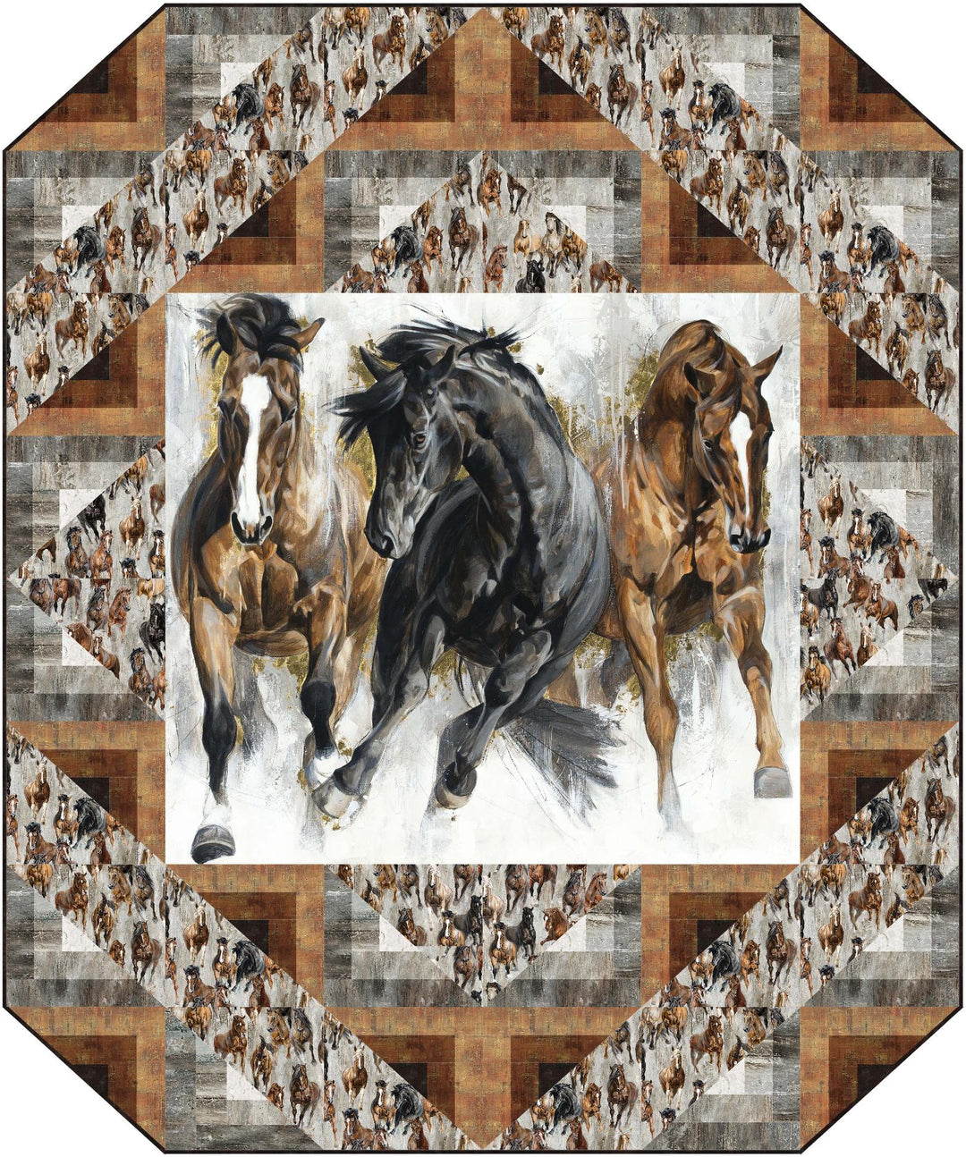 Barn Raising - Panel Quilt Pattern