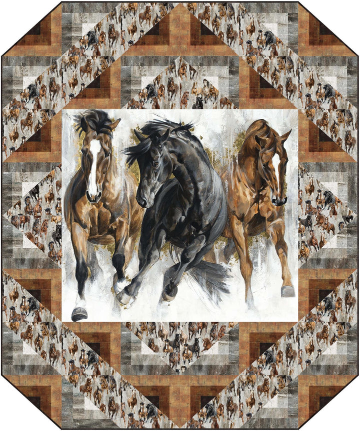 Barn Raising - Panel Quilt Pattern