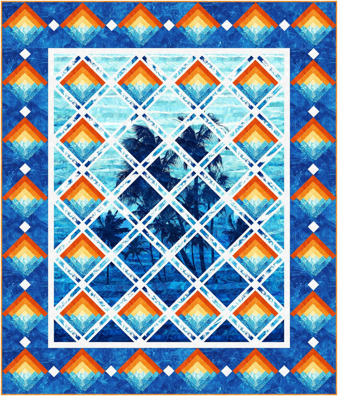Logs & Lattice - Panel Quilt Pattern