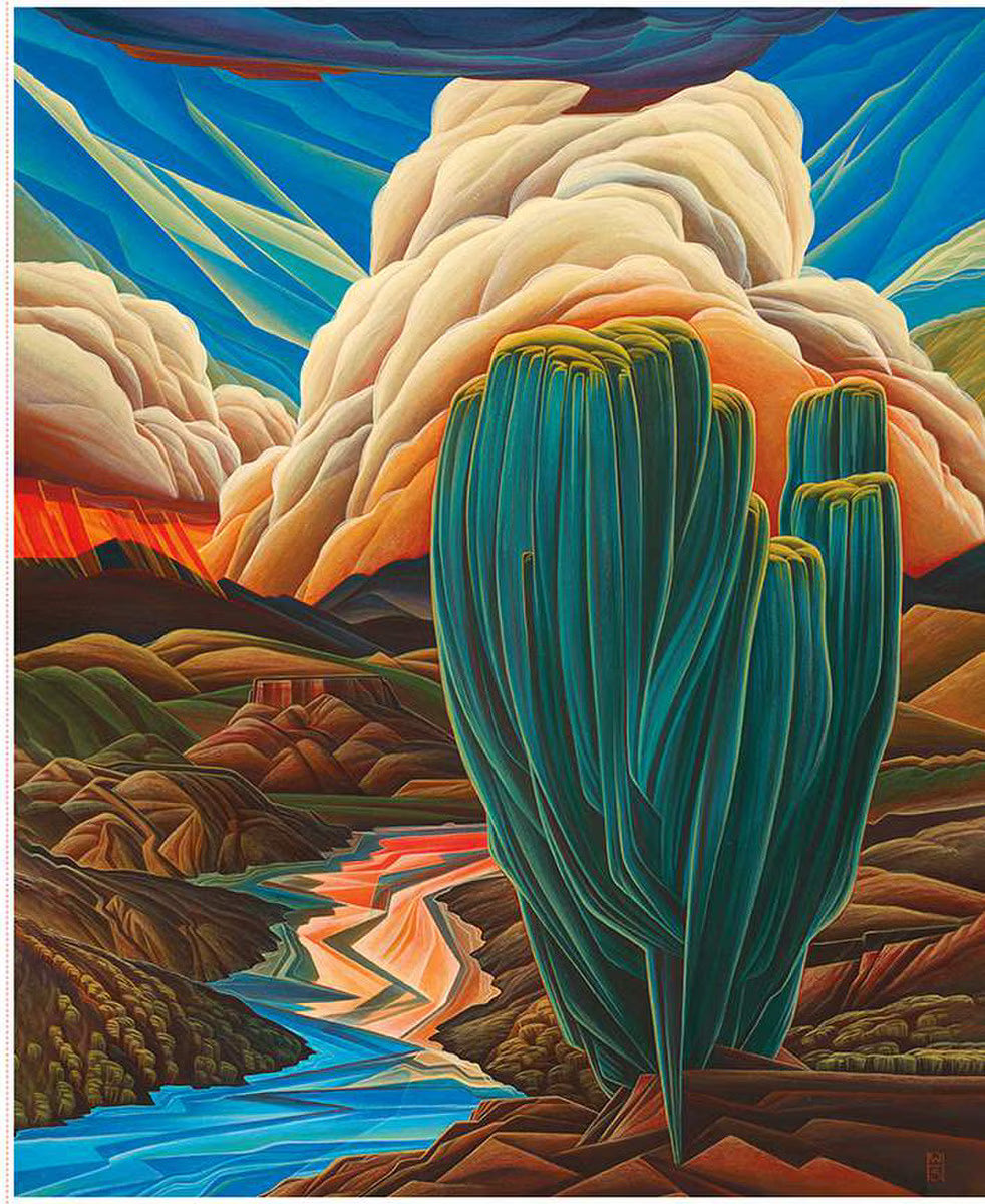 Panel 476 - Western Reflections Kaleidoscope Panel