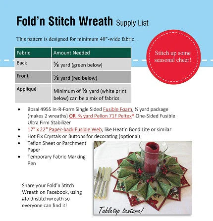 Fold'N Stitch Wreath