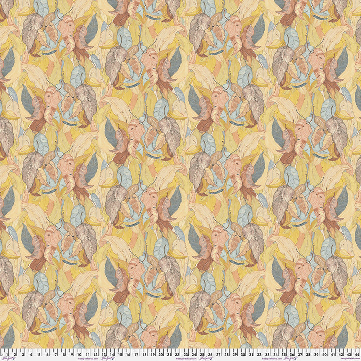 Desert Oasis - Parched Leaves, Rouge - PWDB066.Rouge