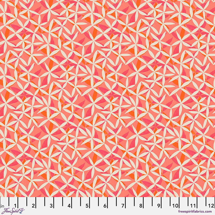 Flourish & Bloom - Star Flower Dance, Coral - PWHP003.CORAL